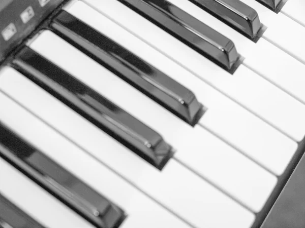 Музичні клавіші клавіатури — стокове фото