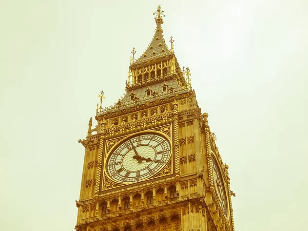 Retro looking Big Ben — Stock Photo, Image