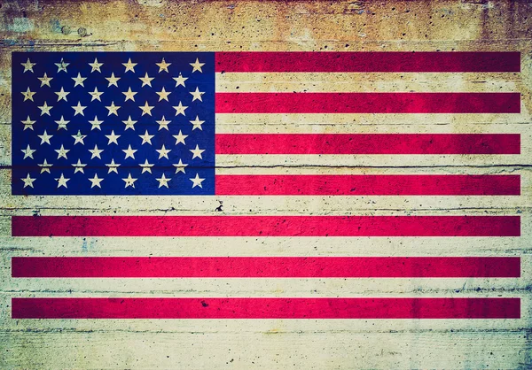 Retro olhar EUA bandeira — Fotografia de Stock