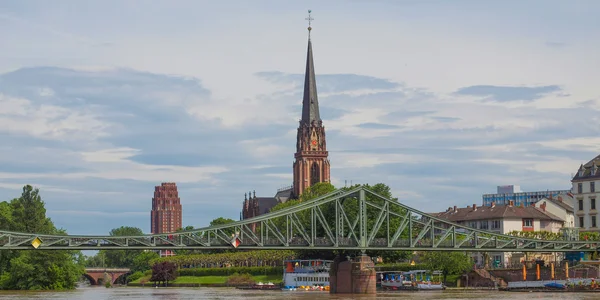 Frankfurt deutschland - panorama — Stockfoto