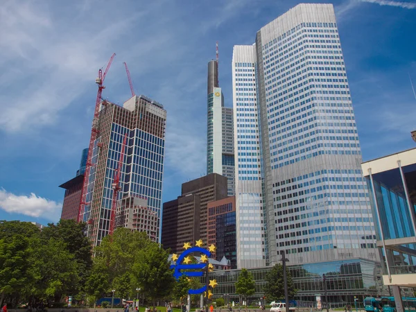 Europäische Zentralbank in Frankfurt — Stockfoto