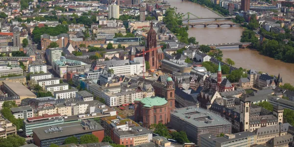 Frankfurt nad Mohanem - panorama — Stock fotografie