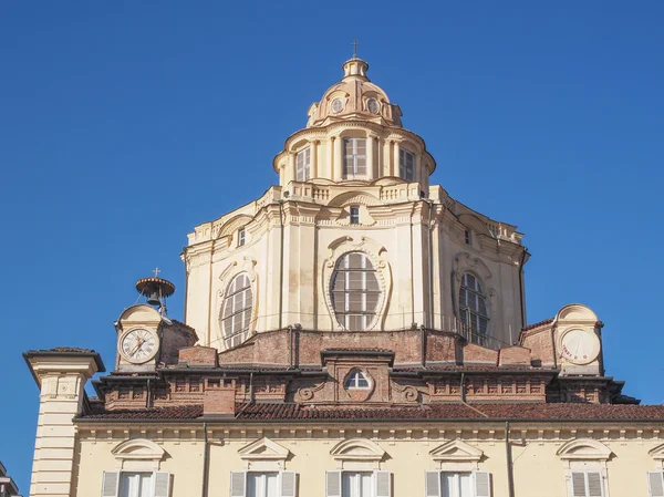 Kościół San lorenzo Turyn — Zdjęcie stockowe