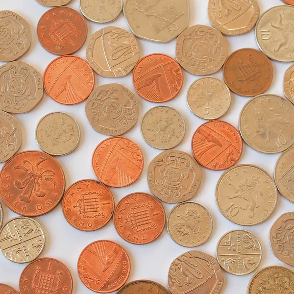 英ポンドの硬貨 — ストック写真