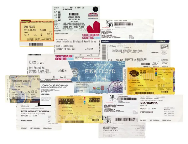 Entradas para conciertos —  Fotos de Stock