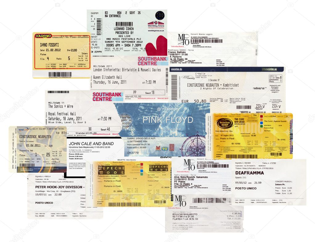 Concert tickets – Stock Editorial Photo © claudiodivizia #39853845