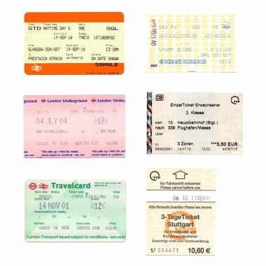 toplu taşıma biletleri