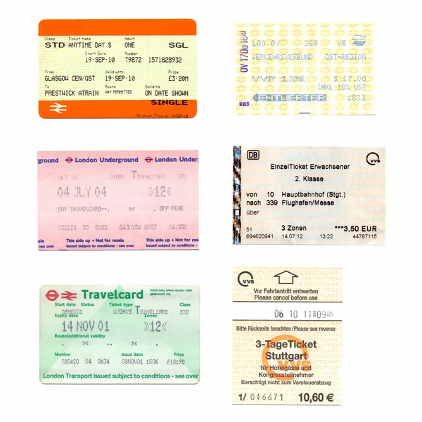 Public transport tickets — Stock Photo, Image