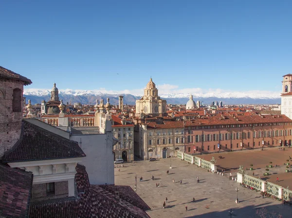 Piazza Castello Турин — стокове фото