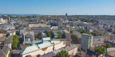 Frankfurt - havadan görünümü panorama