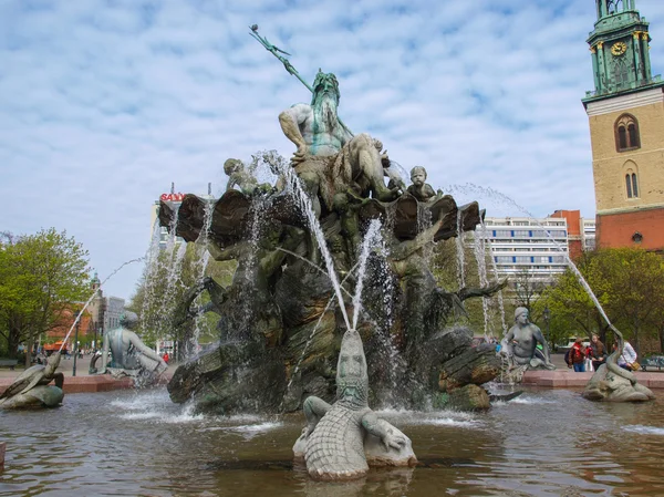 Neptunbrunnen — Stok fotoğraf