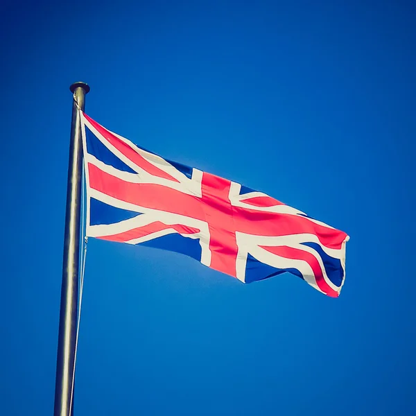 Retro titta Storbritannien flagga — Stockfoto