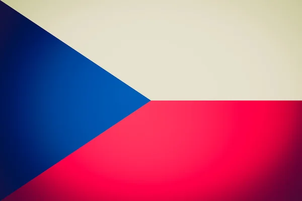 Retro görünüm Çek Cumhuriyeti bayrağı — Stok fotoğraf
