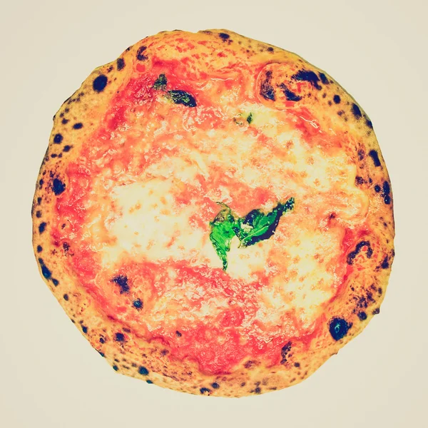 Retro görünüm pizza — Stok fotoğraf