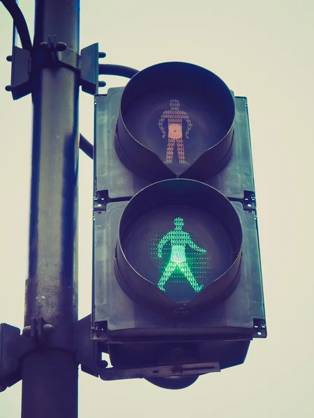 Retro look Green Light — Stock Photo, Image