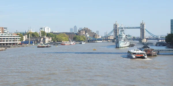 Río Támesis en Londres — Foto de Stock