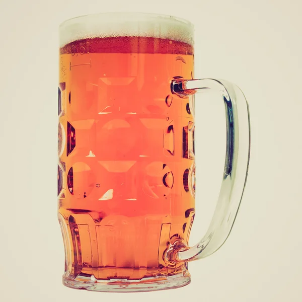 Retro look German beer glass — Stock Photo, Image