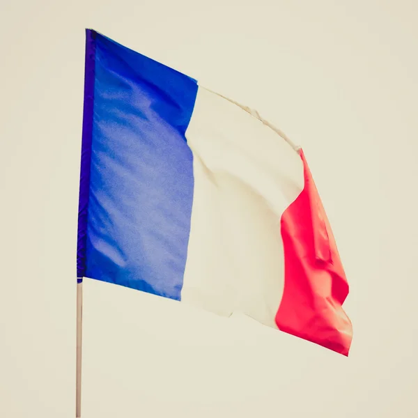 Frankreich Flagge im Retro-Look — Stockfoto