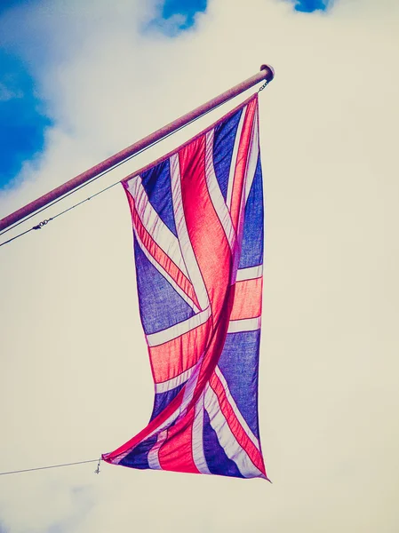 Retro-look Britse vlag — Stockfoto