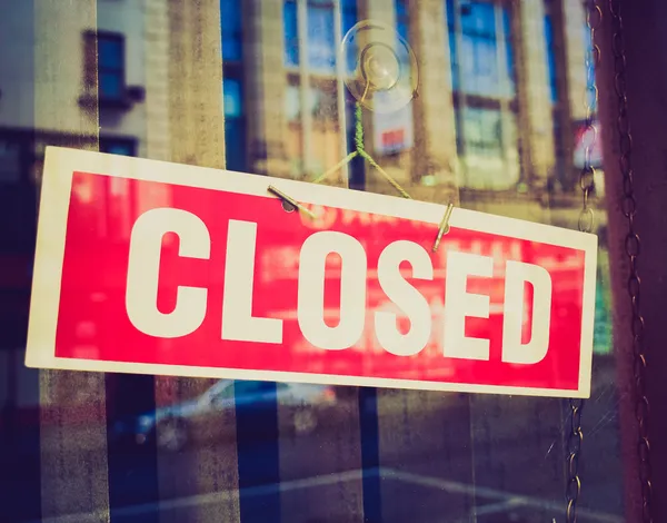 Retro look Closed sign — Stock Photo, Image