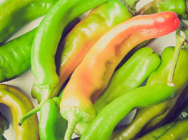 Retro look Peppers picture — Stock Photo, Image
