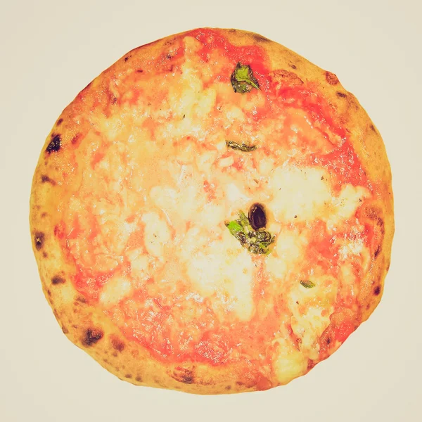 Aspetto retrò Foto pizza — Foto Stock