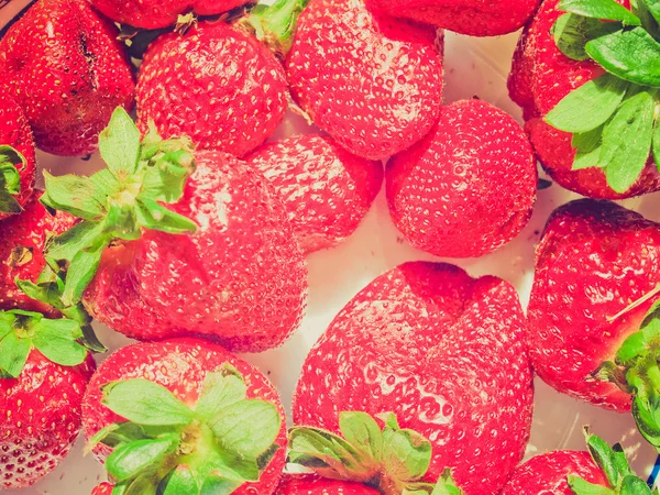 Retro look Strawberries — Stock Photo, Image