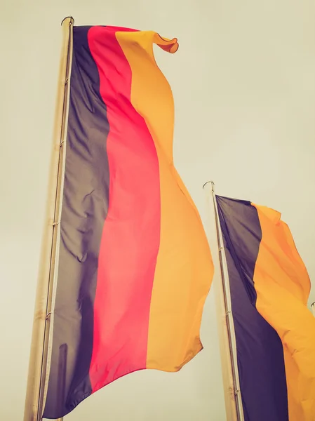 Retro look drapeau allemand — Photo