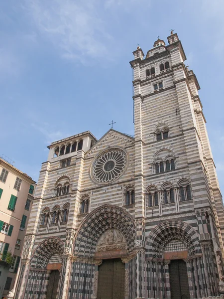 St Lawrence cathedral in Genoa — Stock Photo, Image