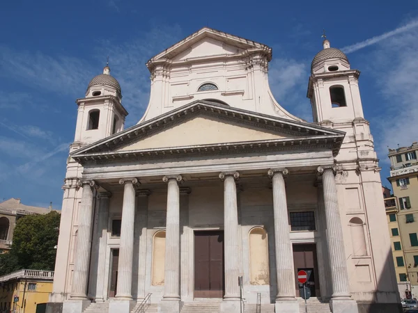 Santissima annunziata kerk in Genua-Italië — Stockfoto