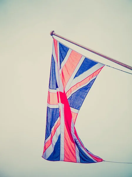 Retro-look Britse vlag — Stockfoto