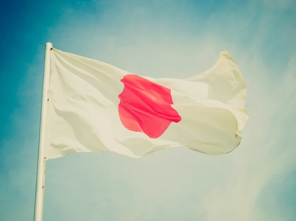 复古风貌日本国旗 — 图库照片