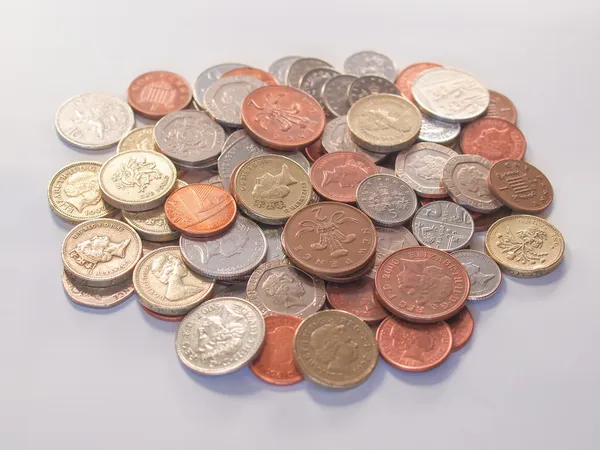 Pound coins — Stock Photo, Image