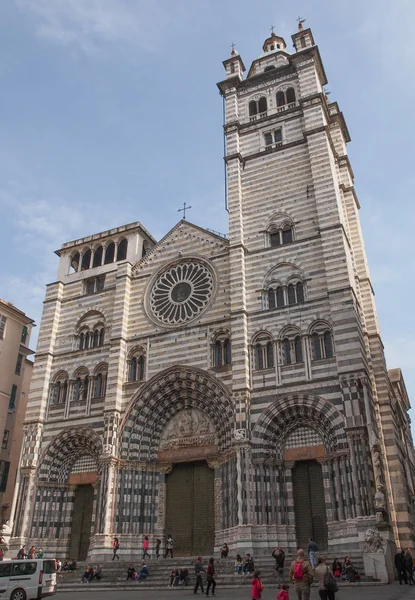 Catedral de San Lorenzo en Génova —  Fotos de Stock