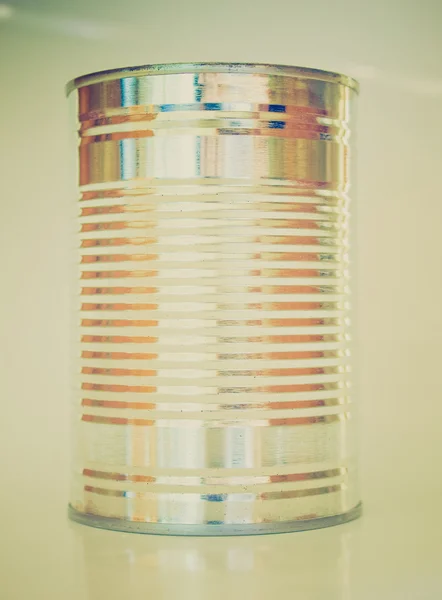Retro olhar lata de lata — Fotografia de Stock