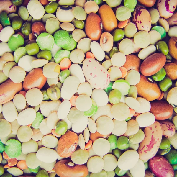 Bohnen Salat im Retro-Look — Stockfoto