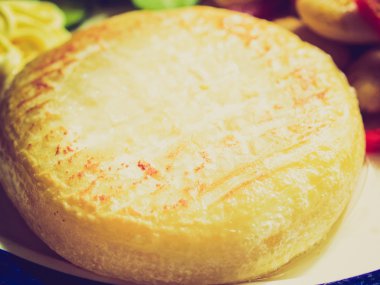 Retro görünümü vejetaryen yemeği