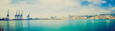 Retro görünümü Genoa Panoraması