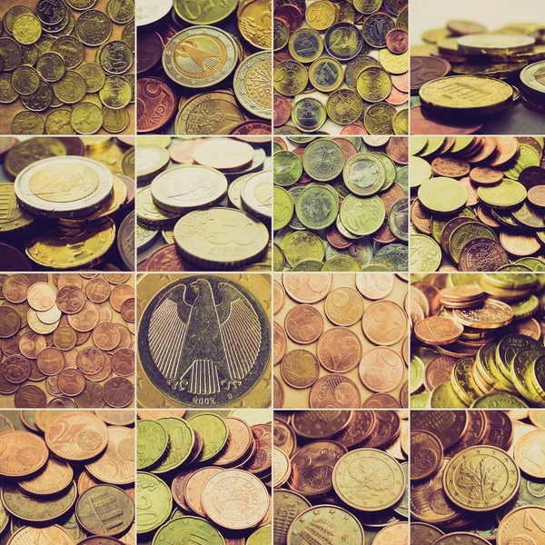 Retro look Money collage — Stock Photo, Image