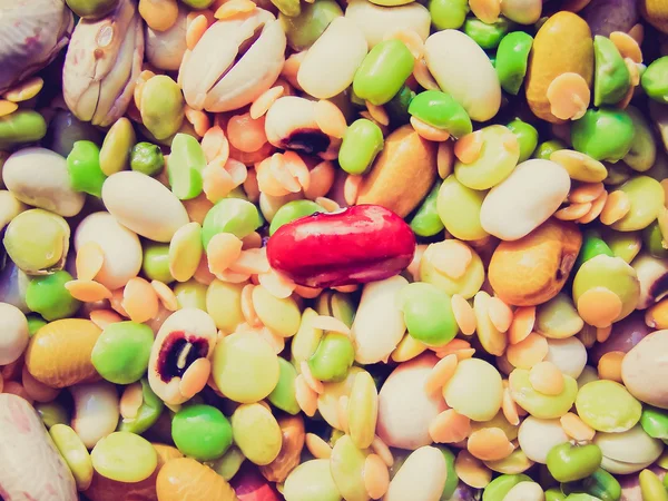Retro lihat Beans salad — Stok Foto