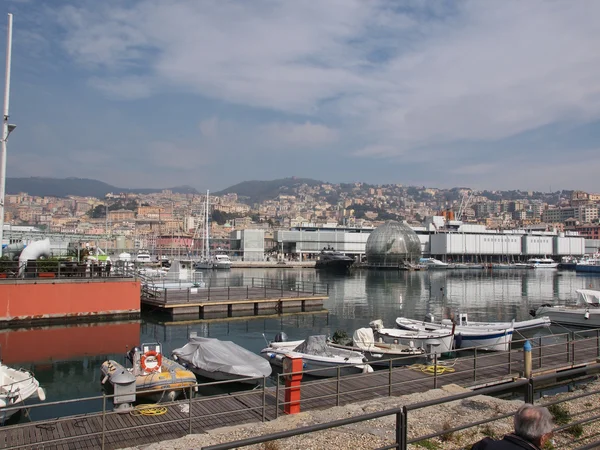 Porto vecchio Genua-Italië — Stockfoto