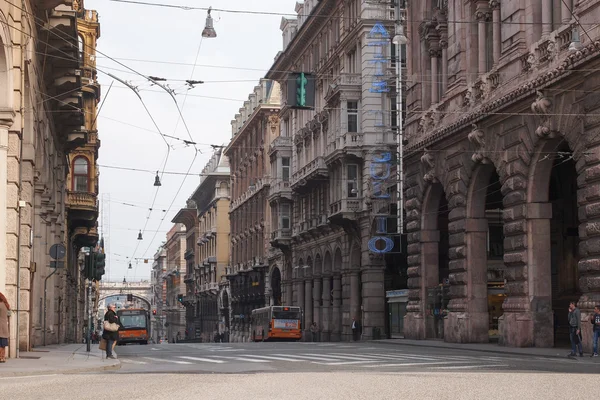 Via xx settembre colonnade Cenova — Stok fotoğraf