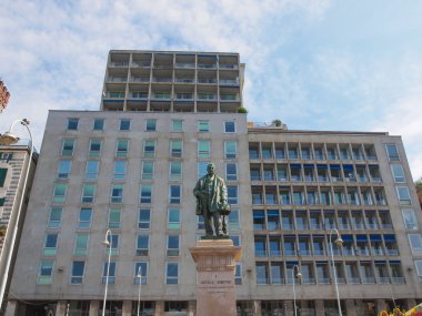 Raffaele Rubattino statue in Genoa clipart