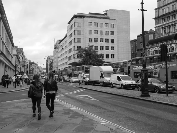 Bianco e nero The Strand, Londra — Foto Stock