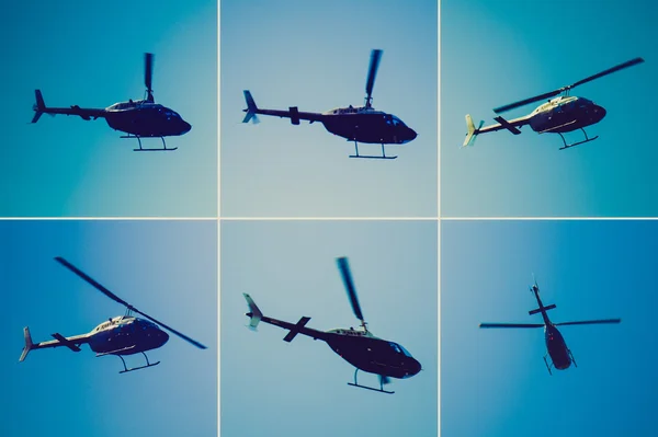 Ретро вигляд Вертоліт літаки — стокове фото