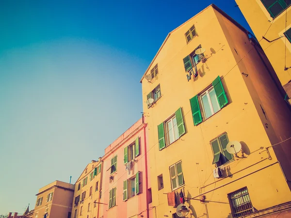 Retro olhar Genoa cidade velha — Fotografia de Stock