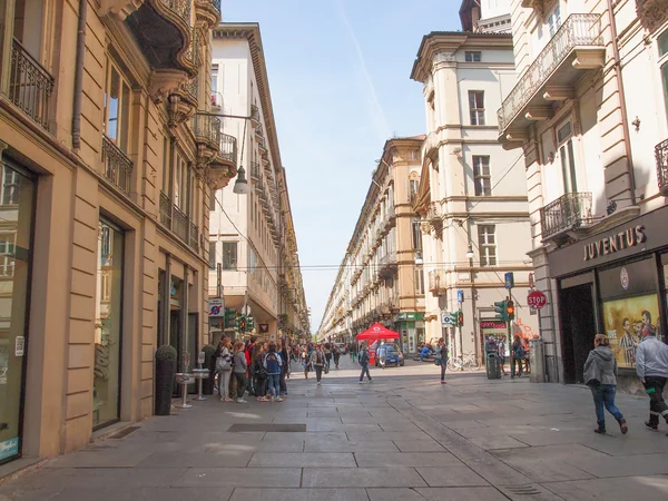 Via Garibaldi Torino — Stok fotoğraf