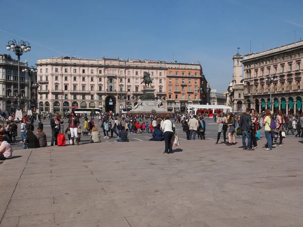 Piazza Duomo Milan — Stok fotoğraf