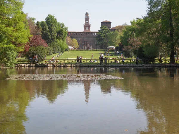 Parco sempione in Milaan — Stockfoto