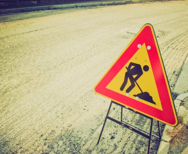 Retro görünüm yol çalışmaları